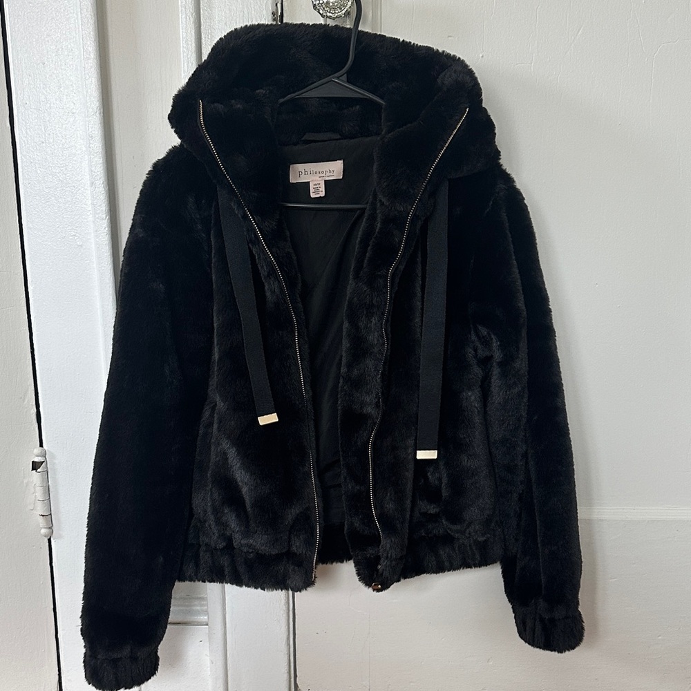 Marshalls Black Faux Fur Jacket